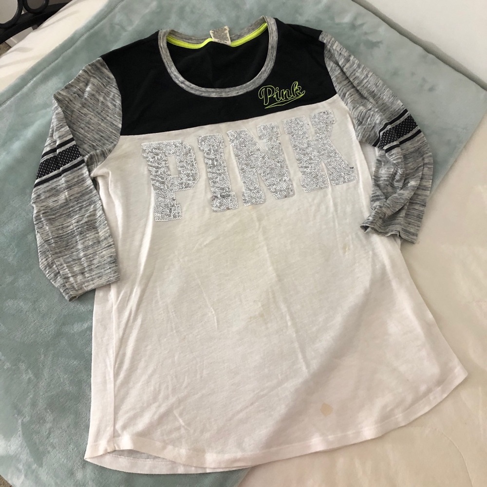 Pink Bling Baseball Tee